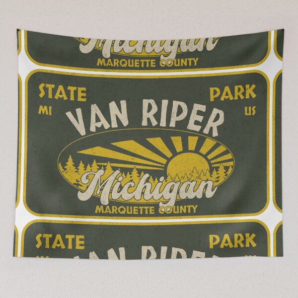 Item preview, Van Riper State Park, Marquette County, Michigan, badge design designed and sold by Wanderful-roads.