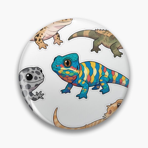 Item preview, Cute Lizard Friends Sticker Pack for Reptile Lovers designed and sold by PopDesignStyle.