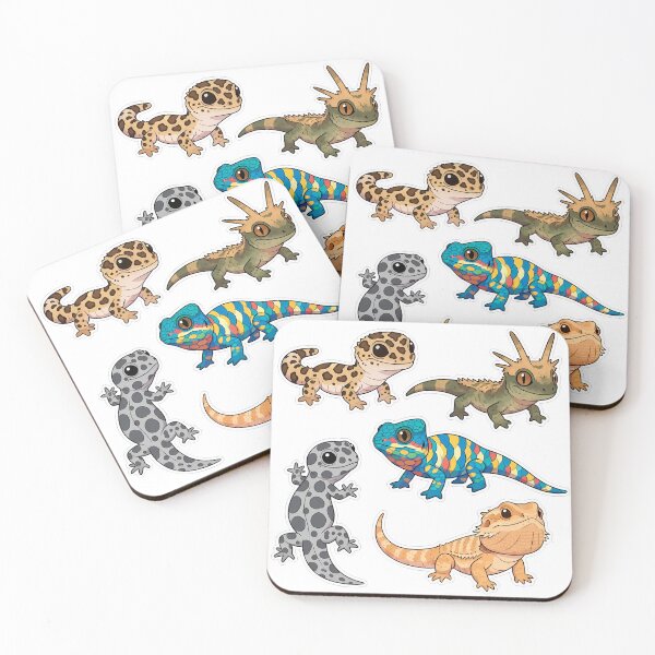 Item preview, Cute Lizard Friends Sticker Pack for Reptile Lovers designed and sold by PopDesignStyle.