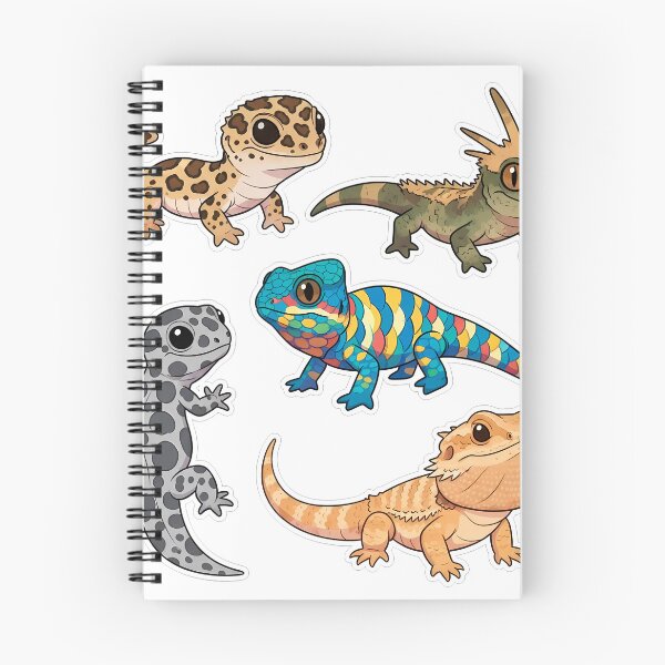 Item preview, Cute Lizard Friends Sticker Pack for Reptile Lovers designed and sold by PopDesignStyle.