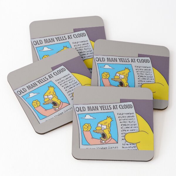Item preview, Old Man Yells at Cloud Grampa Simpson Classic Meme designed and sold by DohLab.