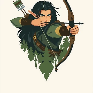 Artwork thumbnail, Elf Ranger by AbstractAnom