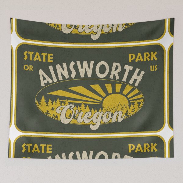 Item preview, Ainsworth State Park, Oregon, badge design designed and sold by Wanderful-roads.