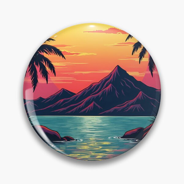 Item preview, Retro Sunset Mountains Vintage Aesthetic T-Shirt Design designed and sold by GOUR FASHION.