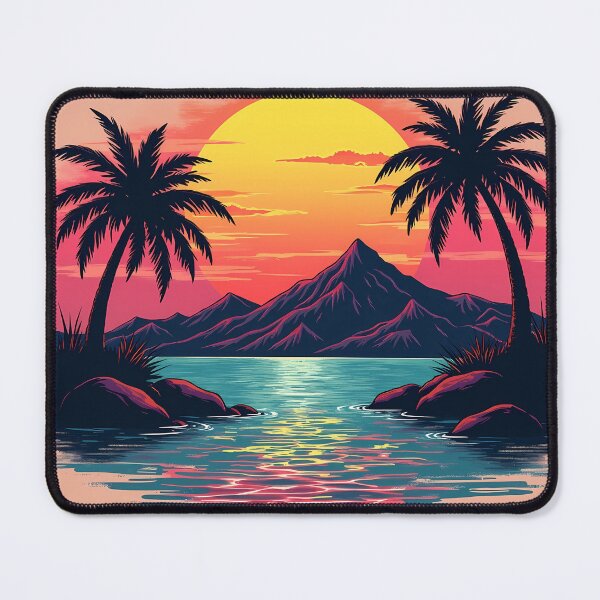 Item preview, Retro Sunset Mountains Vintage Aesthetic T-Shirt Design designed and sold by GOUR FASHION.