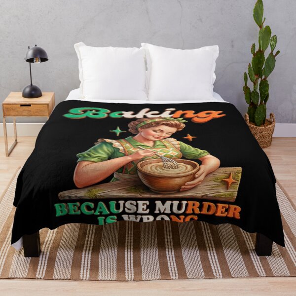 Item preview, Baking Because Murder Is Wrong  designed and sold by OliDesigns.