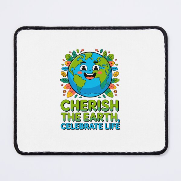 Item preview, Cherish The Earth Celebrate Life Environmental Activist Planet Supporter Nature Lover designed and sold by artcultreone.