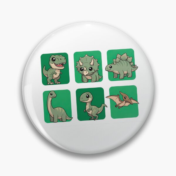 Item preview, Cute Cartoon Dinosaurs and Pterodactyl Sticker Pack designed and sold by PopDesignStyle.