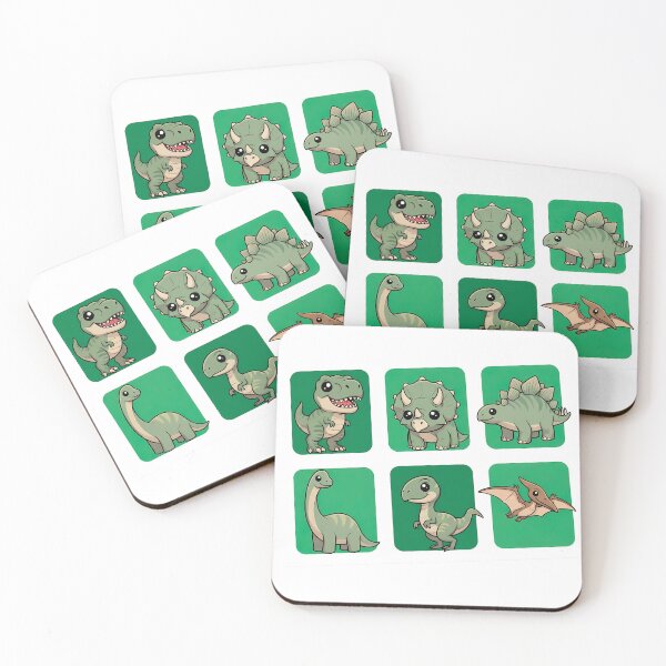 Item preview, Cute Cartoon Dinosaurs and Pterodactyl Sticker Pack designed and sold by PopDesignStyle.