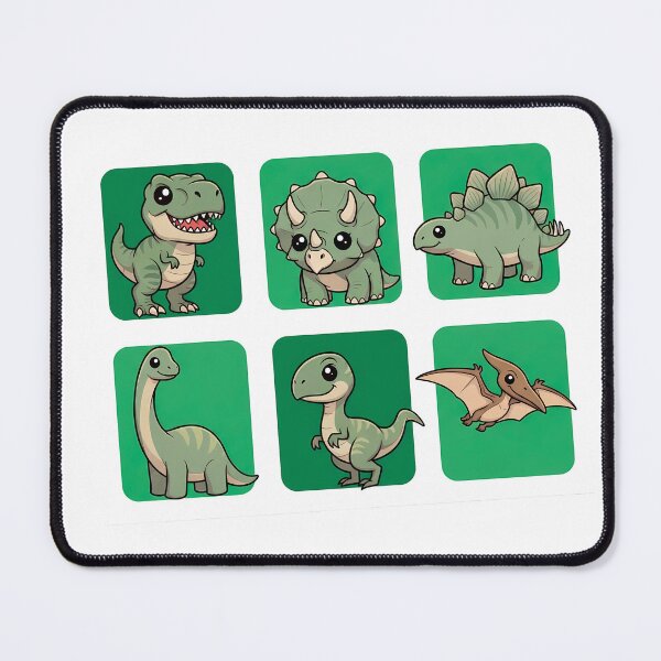 Item preview, Cute Cartoon Dinosaurs and Pterodactyl Sticker Pack designed and sold by PopDesignStyle.