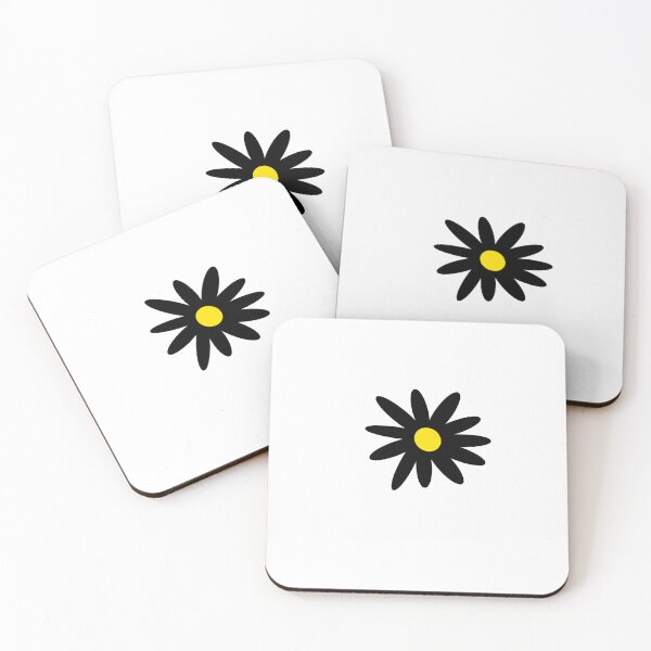 Item preview, College Colors Daisy with Black Petals with Yellow Center designed and sold by depressedmedstu.