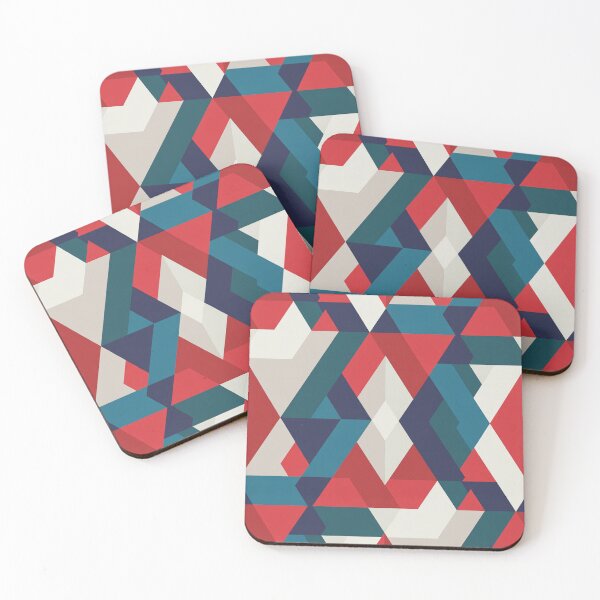 Item preview, Patriotic Starburst Pattern Seamless Red White Blue Geometric Design designed and sold by OldGloryForge.