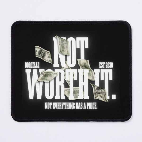 Item preview, Not Worth It Money Quote T-Shirt | Hustle Motivation Design | Money Mindset Graphic Tee designed and sold by PixelVibe Art.