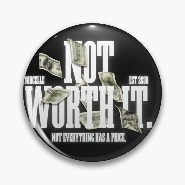 Item preview, Not Worth It Money Quote T-Shirt | Hustle Motivation Design | Money Mindset Graphic Tee designed and sold by PixelVibe Art.