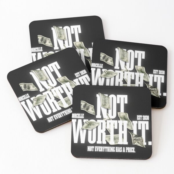 Item preview, Not Worth It Money Quote T-Shirt | Hustle Motivation Design | Money Mindset Graphic Tee designed and sold by PixelVibe Art.