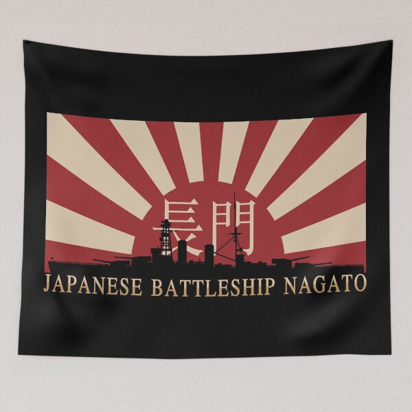 Item preview, Japanese WW2 Battleship Nagato Rising Sun Flag designed and sold by MilitaryMart.