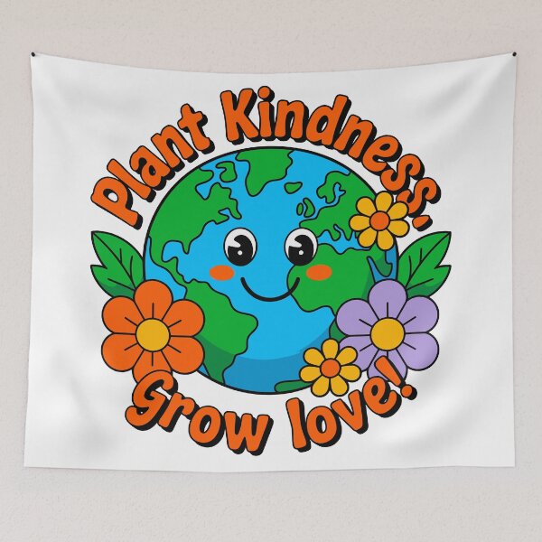 Item preview, Plant Kindness Grow Love Earth Day Environmental Nature Positive Planet Peace designed and sold by artcultreone.