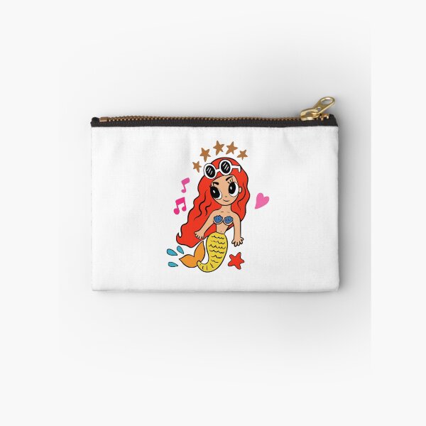 Item preview, Cute Mermaid with Sunglasses – Kawaii Summer Ocean Girl Illustration designed and sold by lilastonart.