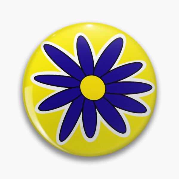 Item preview, College Colors Daisy with Blue Petals with Yellow Center designed and sold by depressedmedstu.