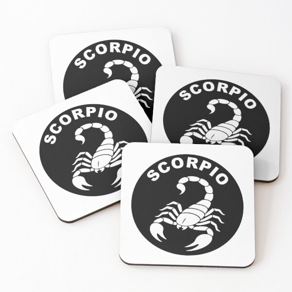 Item preview, Scorpio Scorpion - Zodiac Sign In Negative Circle Bold Art designed and sold by The Bold Line Studio.