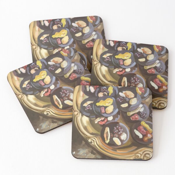 Item preview, French Gourmet Chocolate Art | Elegant Dessert Kitchen Wall Decor designed and sold by CARRAANN.