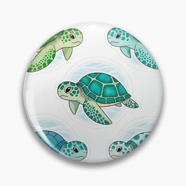 Item preview, Vibrant Sea Turtles Ocean Friends Sticker Set designed and sold by PopDesignStyle.