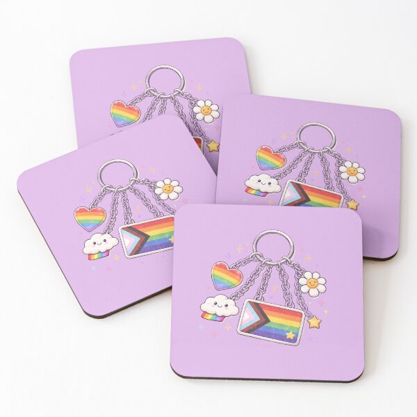 Item preview, Pride keychain designed and sold by BritPoPBrat.