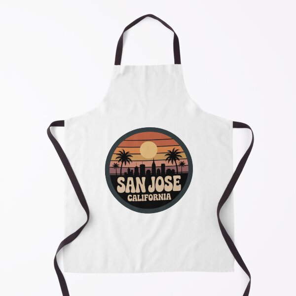 Item preview, San Jose California: Palm Sunset Skyline Badge designed and sold by CircinusStore.