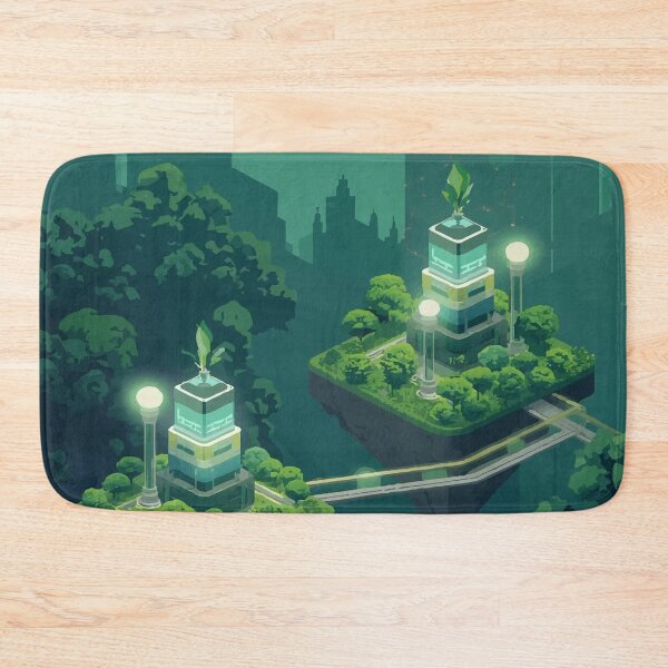 Item preview, Futuristic Floating Public Park designed and sold by AbstractAnom.