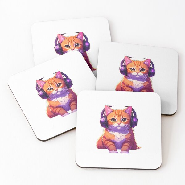 Item preview, Cute Cat Programmer - Coding & Coffee Sticker designed and sold by Sticker Sphere.