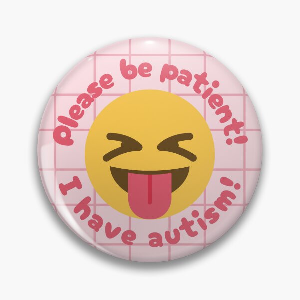 Item preview, I Have Autism Tongue Out Pin designed and sold by bendystylish.
