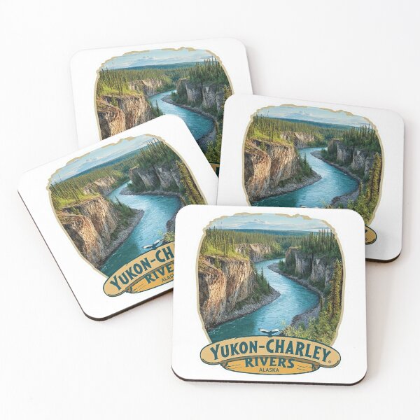 Item preview, Yukon-Charley Rivers Alaska Turquoise River Canyon Wilderness Sticker designed and sold by Blurbean.