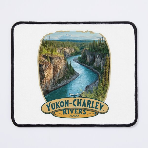 Item preview, Yukon-Charley Rivers Alaska Turquoise River Canyon Wilderness Sticker designed and sold by Blurbean.