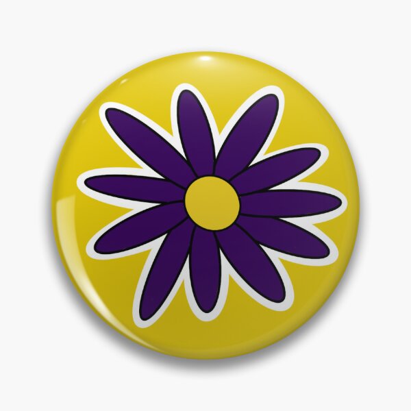 Item preview, College Colors Daisy with Purple Petals with Yellow Center designed and sold by depressedmedstu.
