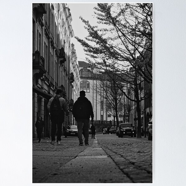 Item preview, City Street Walk in Black and White designed and sold by Mileno Frigatto.