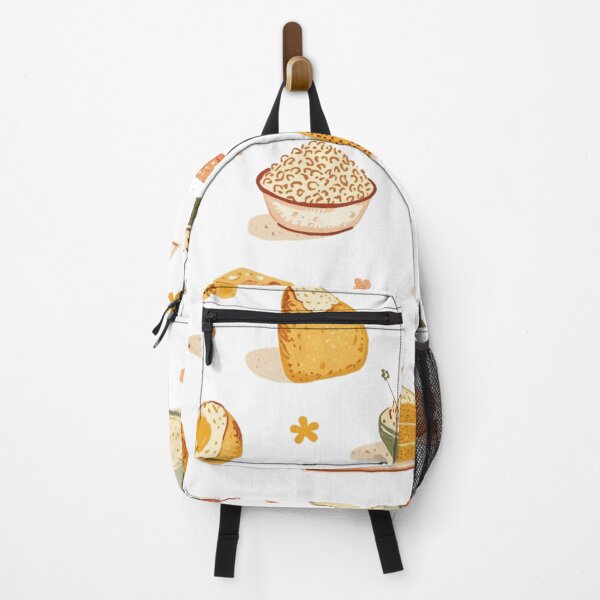 Item preview, Kitchen Wisdom Pattern — Retro Food Icons on White designed and sold by VintageTips.