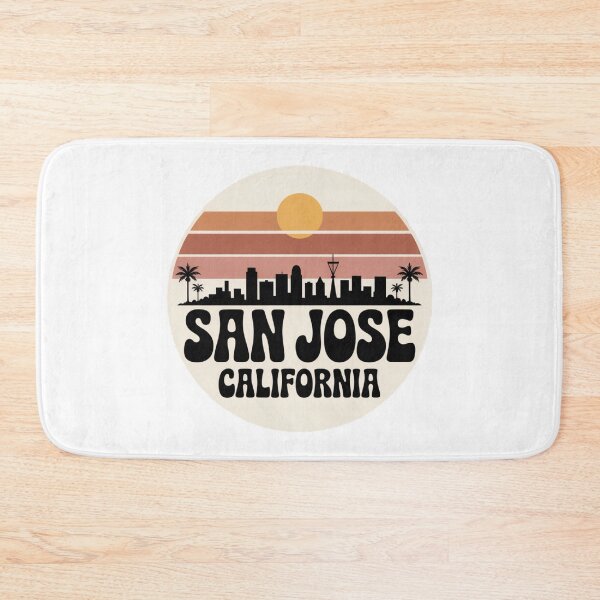 Item preview, San Jose California: Retro Palm Sunset Circle Design designed and sold by CircinusStore.