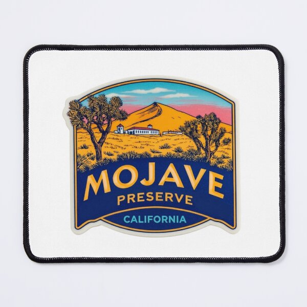 Item preview, Mojave Preserve California Joshua Tree Desert Vintage Retro Sticker designed and sold by Blurbean.