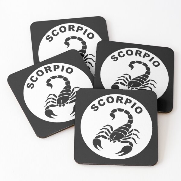 Item preview, Scorpio Scorpion - Zodiac Sign In Negative Circle Bold Art designed and sold by The Bold Line Studio.