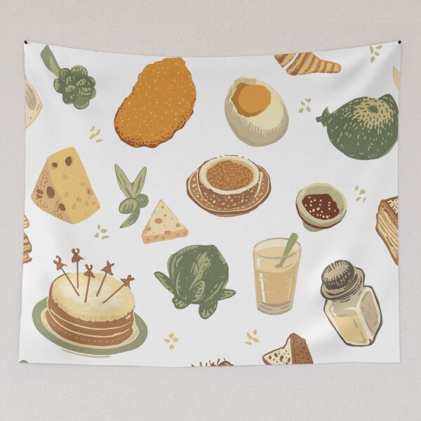Item preview, Grandma's Kitchen Secrets — Earthy Vintage Food Pattern designed and sold by VintageTips.