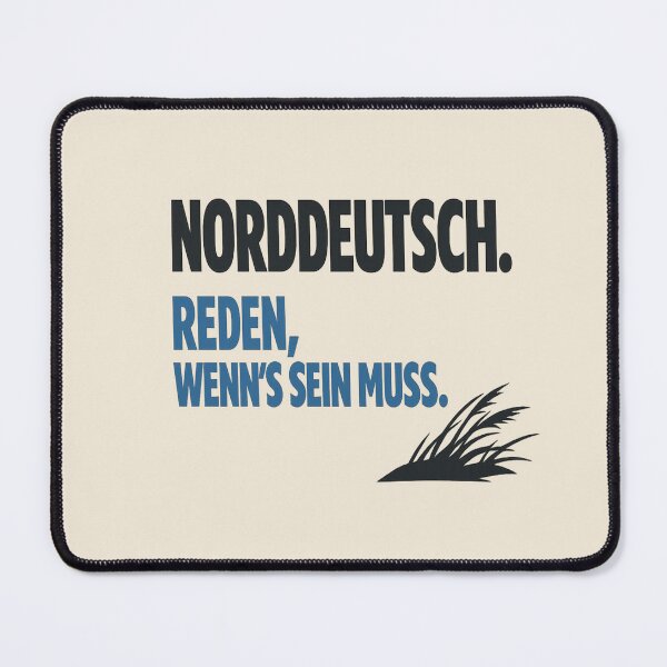 Item preview, Norddeutsch Shirt mit Dune-Grass Silhouette – Reden, Wenn’s Sein Muss designed and sold by POD DYNASTY.