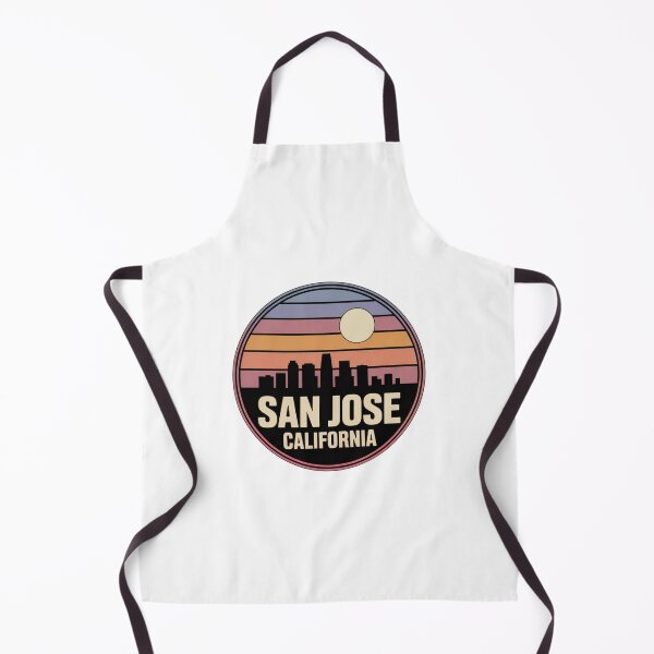 Item preview, San Jose California: Retro Gradient Skyline Badge designed and sold by CircinusStore.