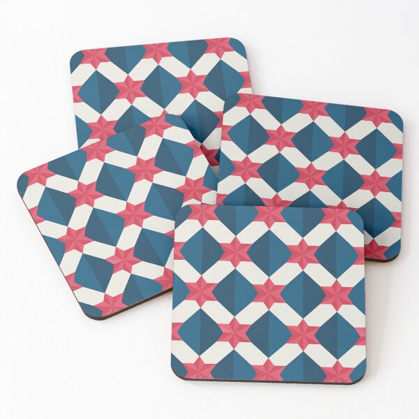 Item preview, Patriotic Star Stripe Pattern Seamless Red White Blue Layered Design designed and sold by OldGloryForge.