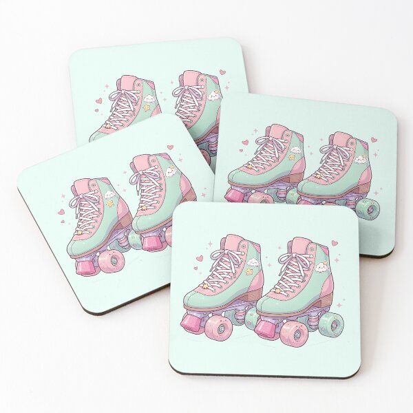Item preview, Retro Roller Skates Pastel Aesthetic designed and sold by LMDIGITAL6.