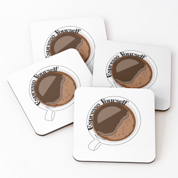 Item preview, Espresso Yourself Funny Coffee Cup Design designed and sold by CharmingArt23.