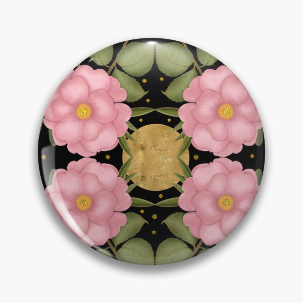 Item preview, Ethereal Wings: Pink Moth & Narcissus designed and sold by Grin Katalina Floral Patterns & Cozy Art.