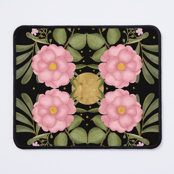 Item preview, Ethereal Wings: Pink Moth & Narcissus designed and sold by Grin Katalina Floral Patterns & Cozy Art.