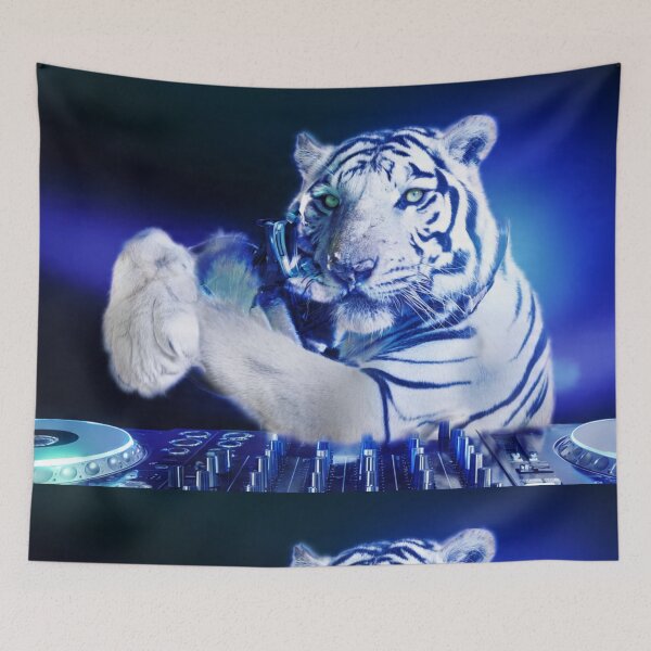 Item preview, Tiger Turntable Nights designed and sold by TreatLLC.