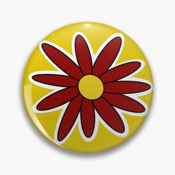Item preview, College Colors Daisy with Red Petals with Yellow Center designed and sold by depressedmedstu.