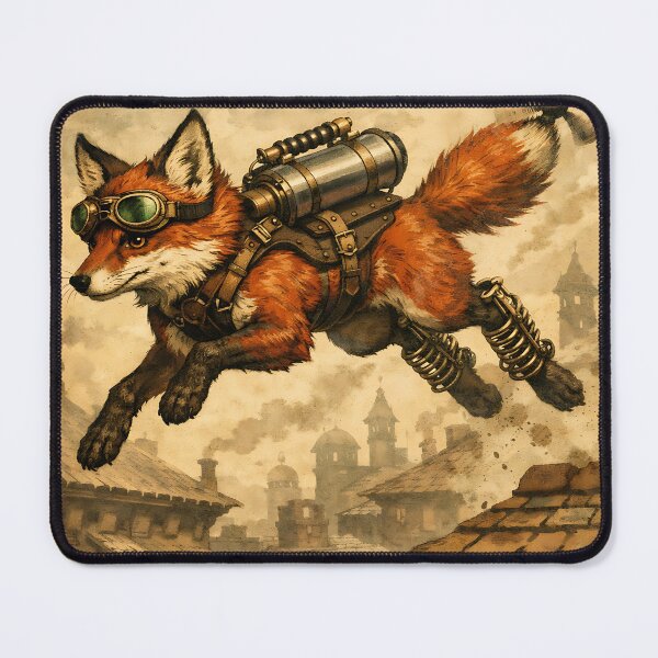 Item preview, The Aviator Messenger Fox - Steampunk Animal designed and sold by bapupa.